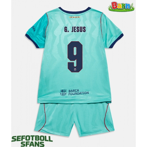 Barcelona Gabriel Jesus #9 Tredjeställ Barn 2026-27 Kortärmad (+ Korta byxor)
